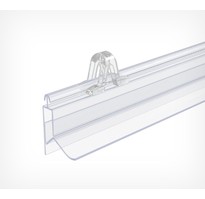 GRIPPER Клик-профиль пластиковый защёлкивающийся длина 600 мм, прозрачный