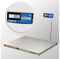 Масса-к Весы платформенные нержавеющие 4D-PM.S-12/10- 500-А (RUEW)(4D-PM.S_A с интерфейсами RS, USB, Ethernet, WiFi)