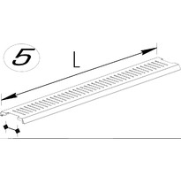 Нордика Панель межбонетная (стойка 70х30 мм) 1250 мм (RAL 9016 гл.)