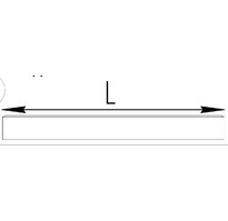 Нордика Плинтус универсальный угла внутреннего база 300 мм (RAL 9016 гл.)
